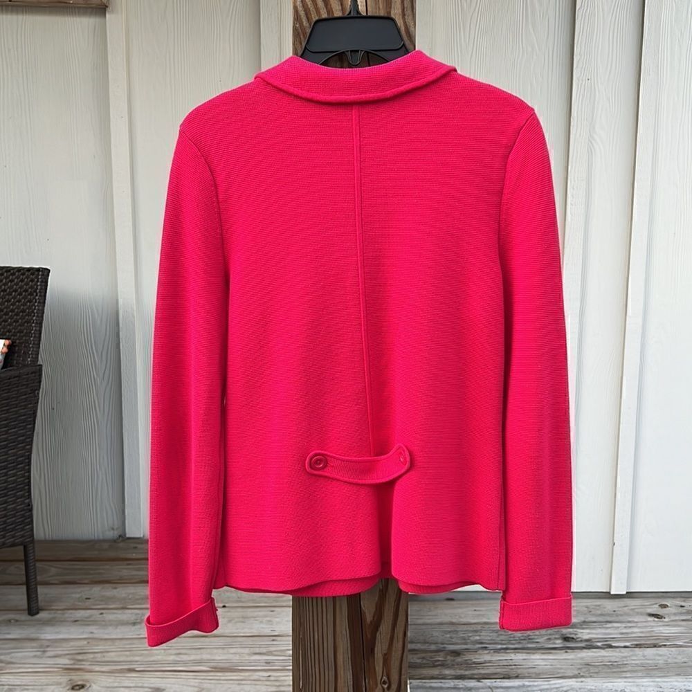 Talbots Hot pink/Melon Colored Button up Jacket with front pockets (LIKE NEW!) - Picture 3 of 11